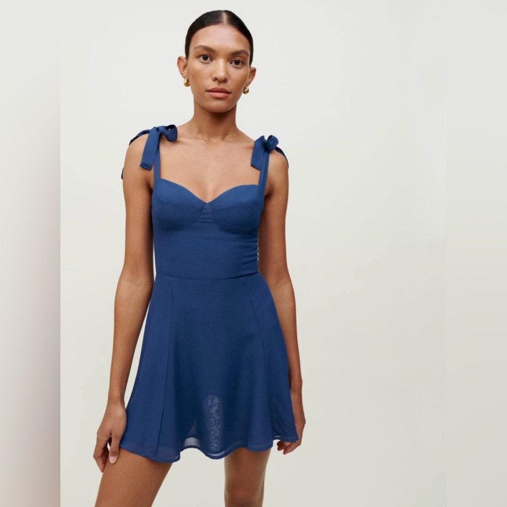 NWT Reformation Niara dress in Caspian